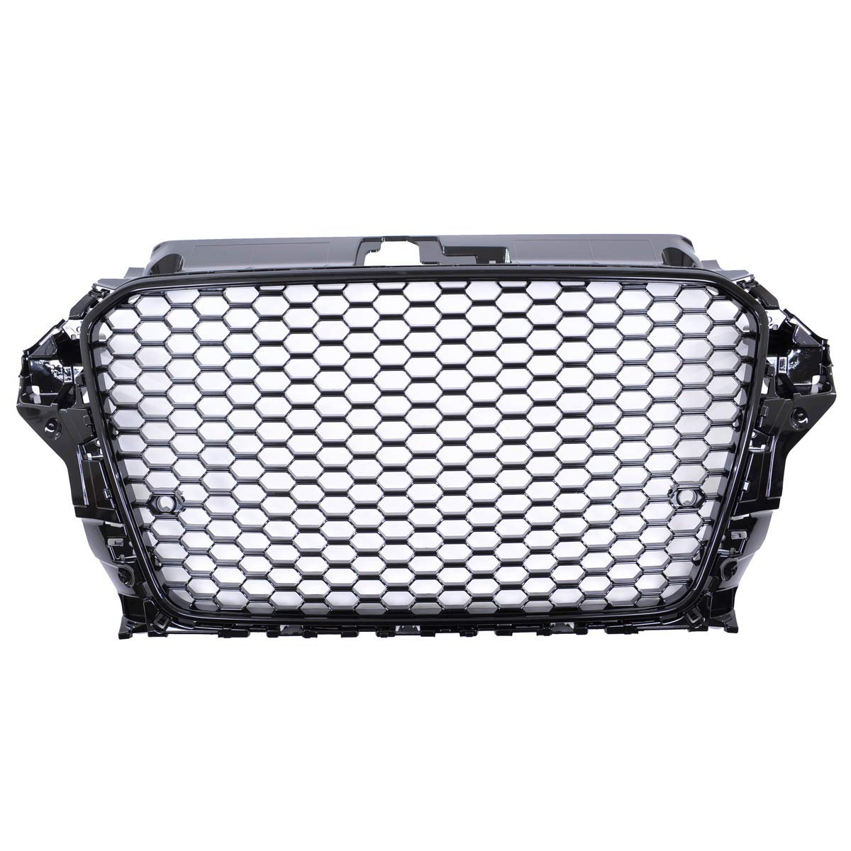 Calandra griglia radiatore compatibile con Audi A3 8V 2012-2016 nido d'ape nera lucida RS3 look
