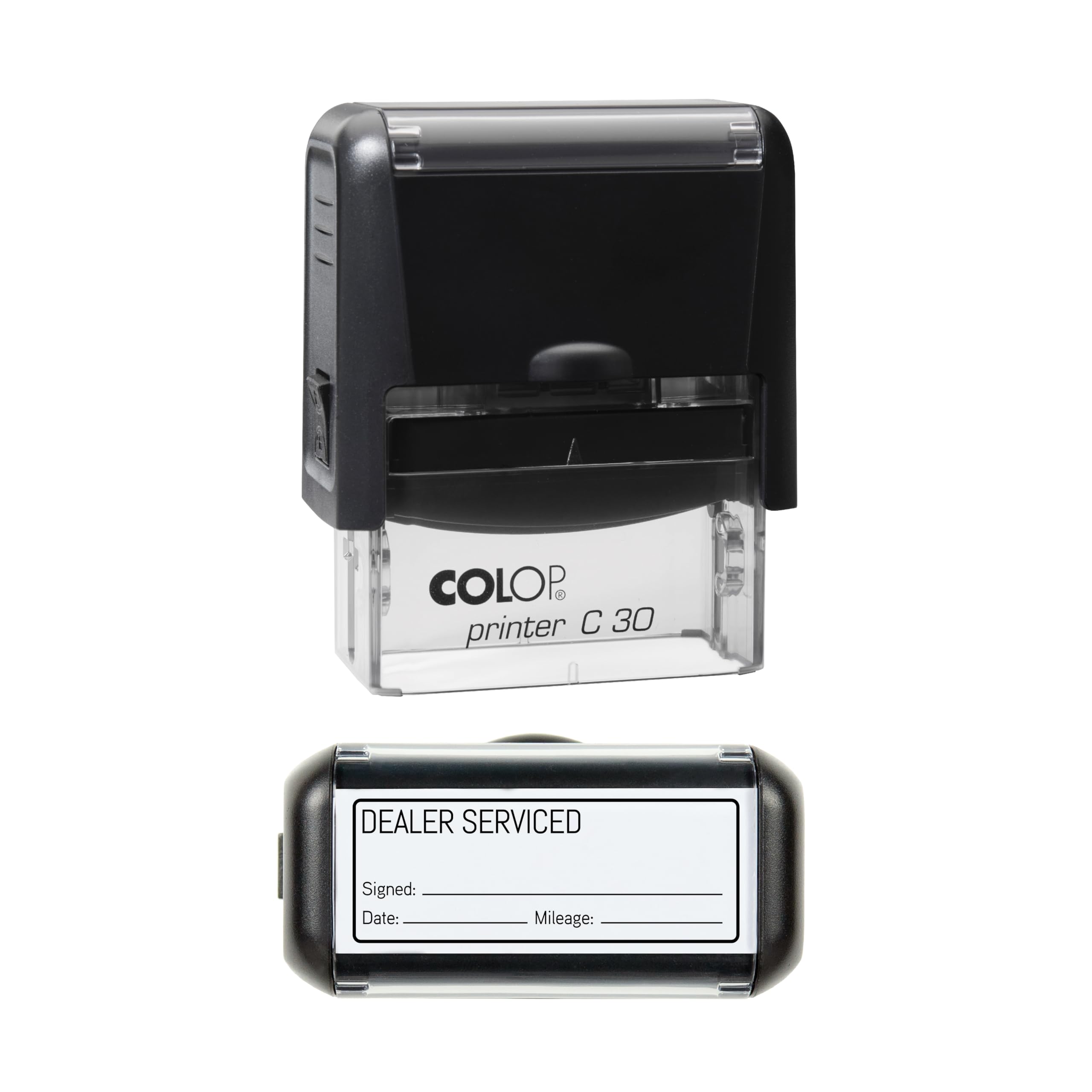 Self-Inking Garage Mechanic Home Service Rubber Stamp - 45mm x 17mm (Dealer Serviced) โ image 1