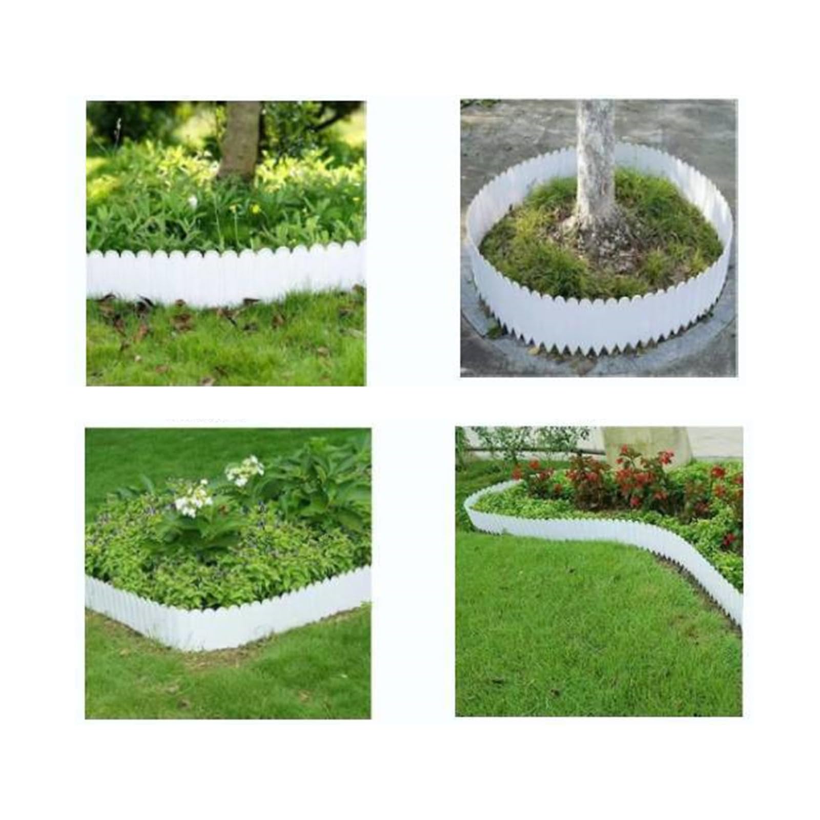 10 strisce di bordura da giardino con nessuno strumento necessario, facili