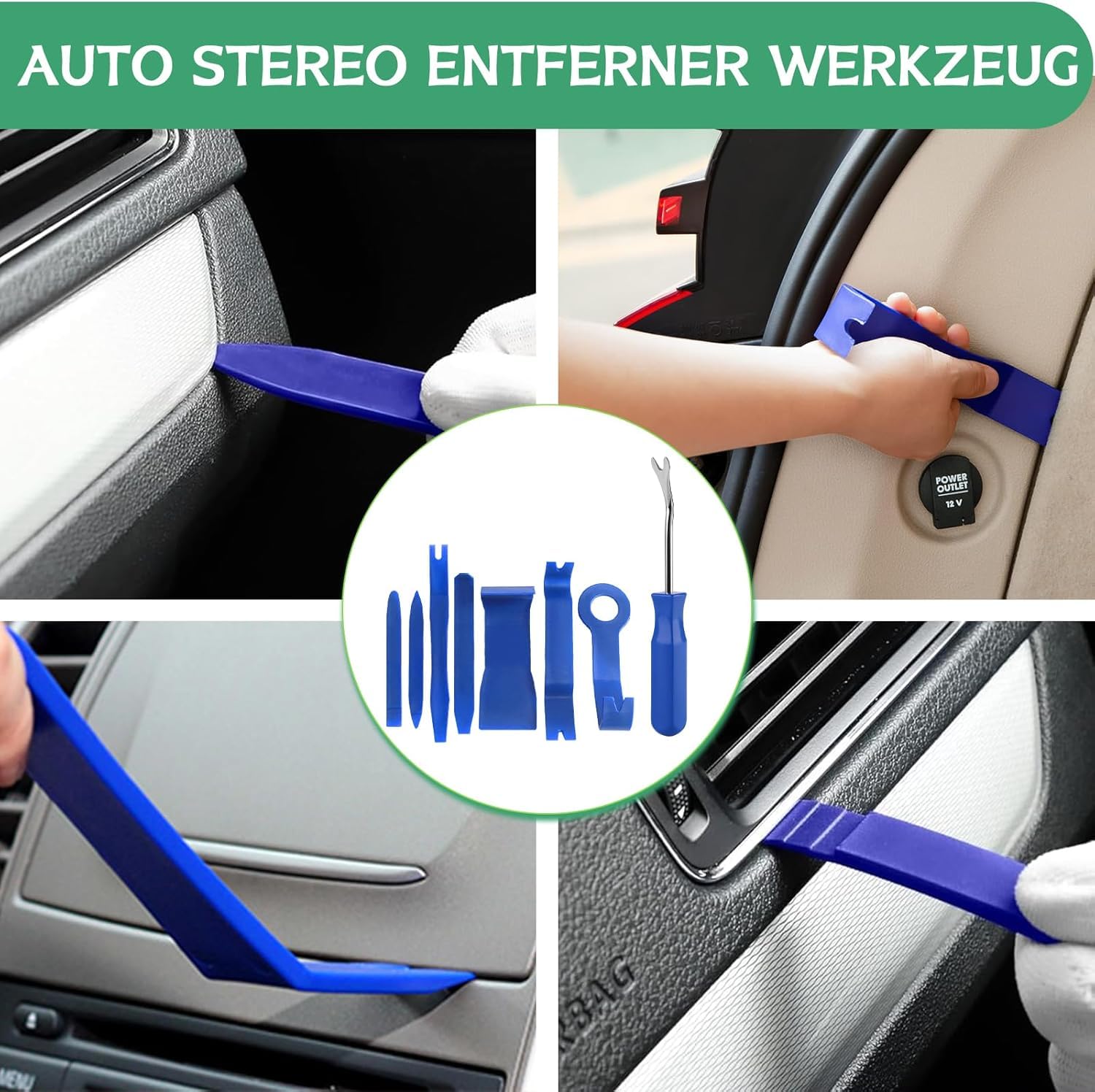 Dellen Reparaturset Auto – PDR Ausbeulwerkzeug Set lackfrei mit LED Dent Board, Gleithammer, Zugbrücke & Dent Puller – Für Auto Beulen, Hagelschäden, kleine & große Dellen