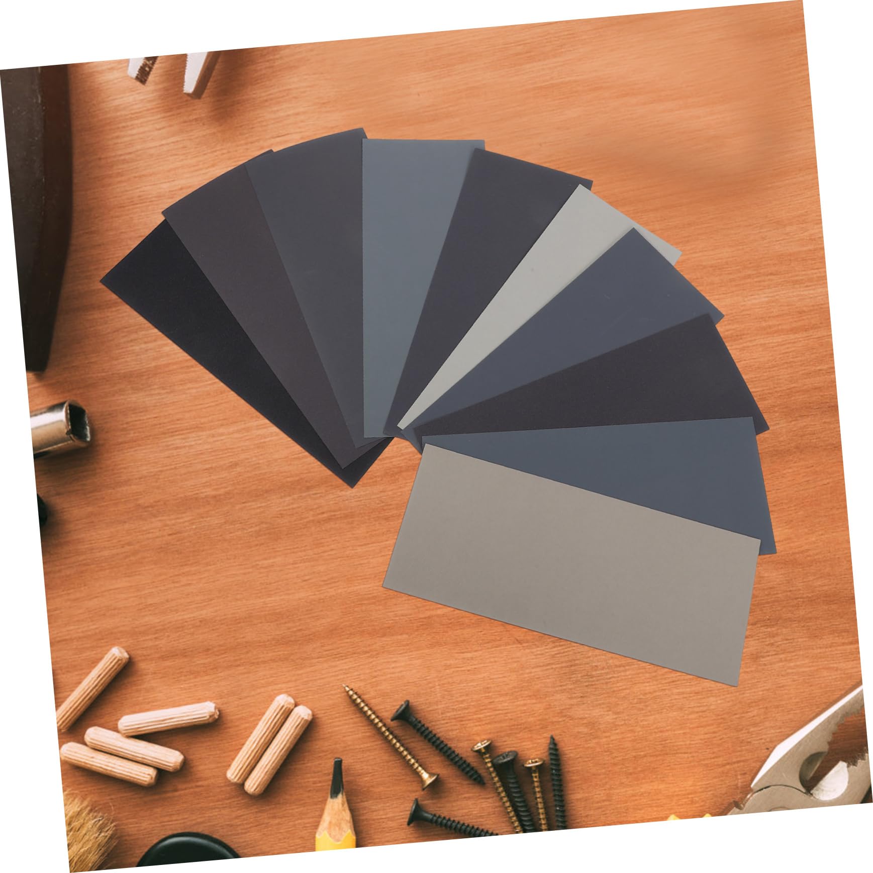 Assortiment de Papier de Verre 102 Pièces 230x93mm Noir