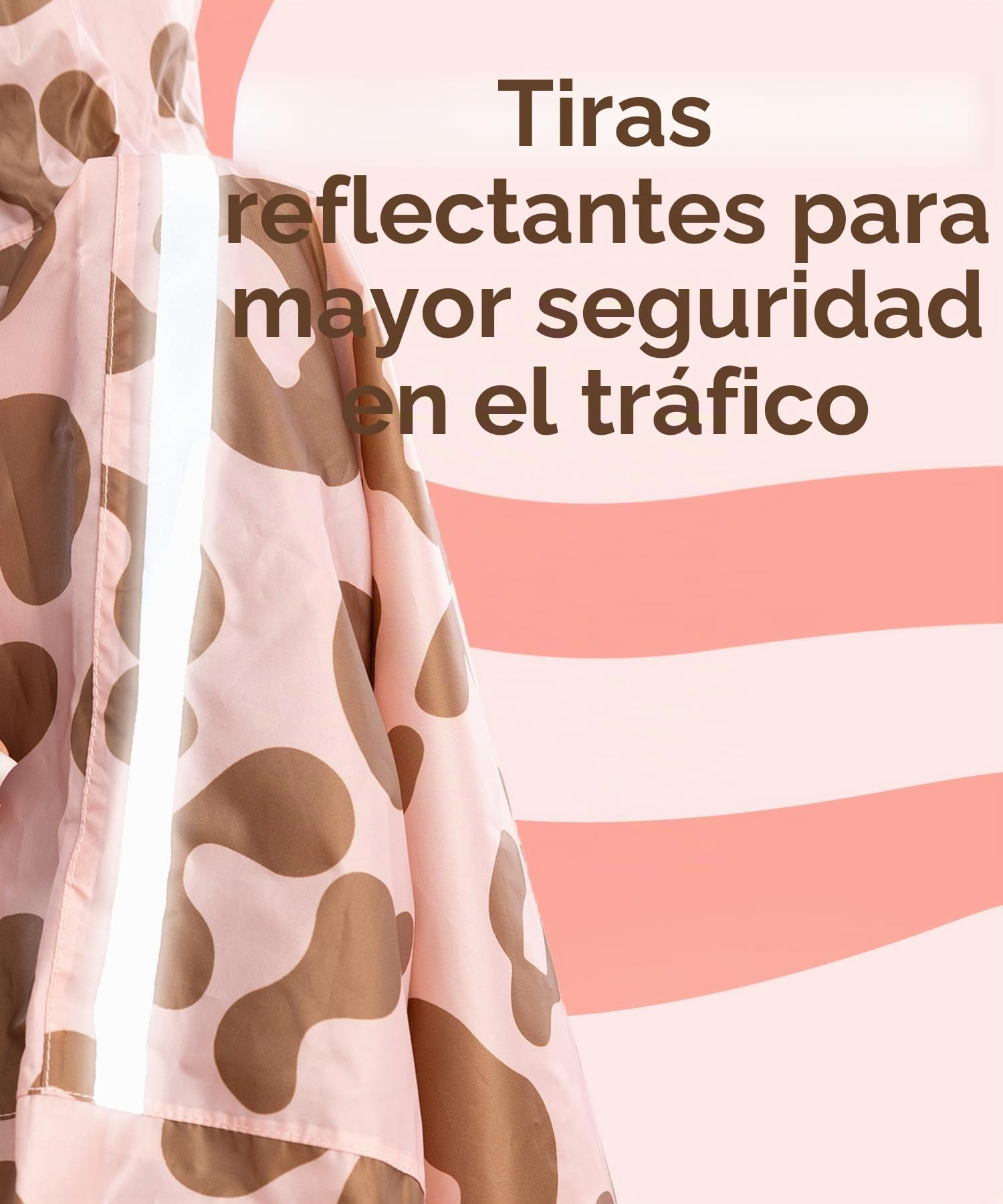 Jubi® Poncho de lluvia para mujer – 100% impermeable, ligero y transpirable | Poncho para mujer a prueba de viento para exterior, senderismo, camping y viajes – elegante protección contra la lluvia