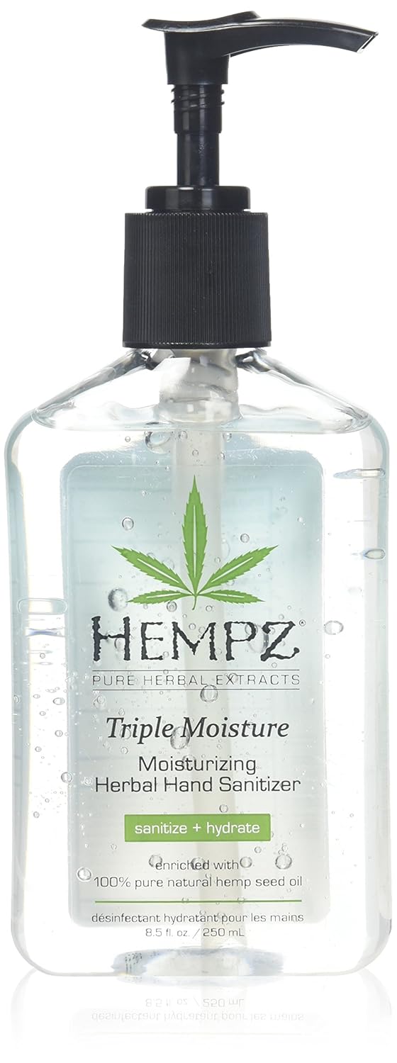 Hempz Triple Moisture Moisturizing Herbal Hand Sanitizer, 8.5 Ounce Hand Washes