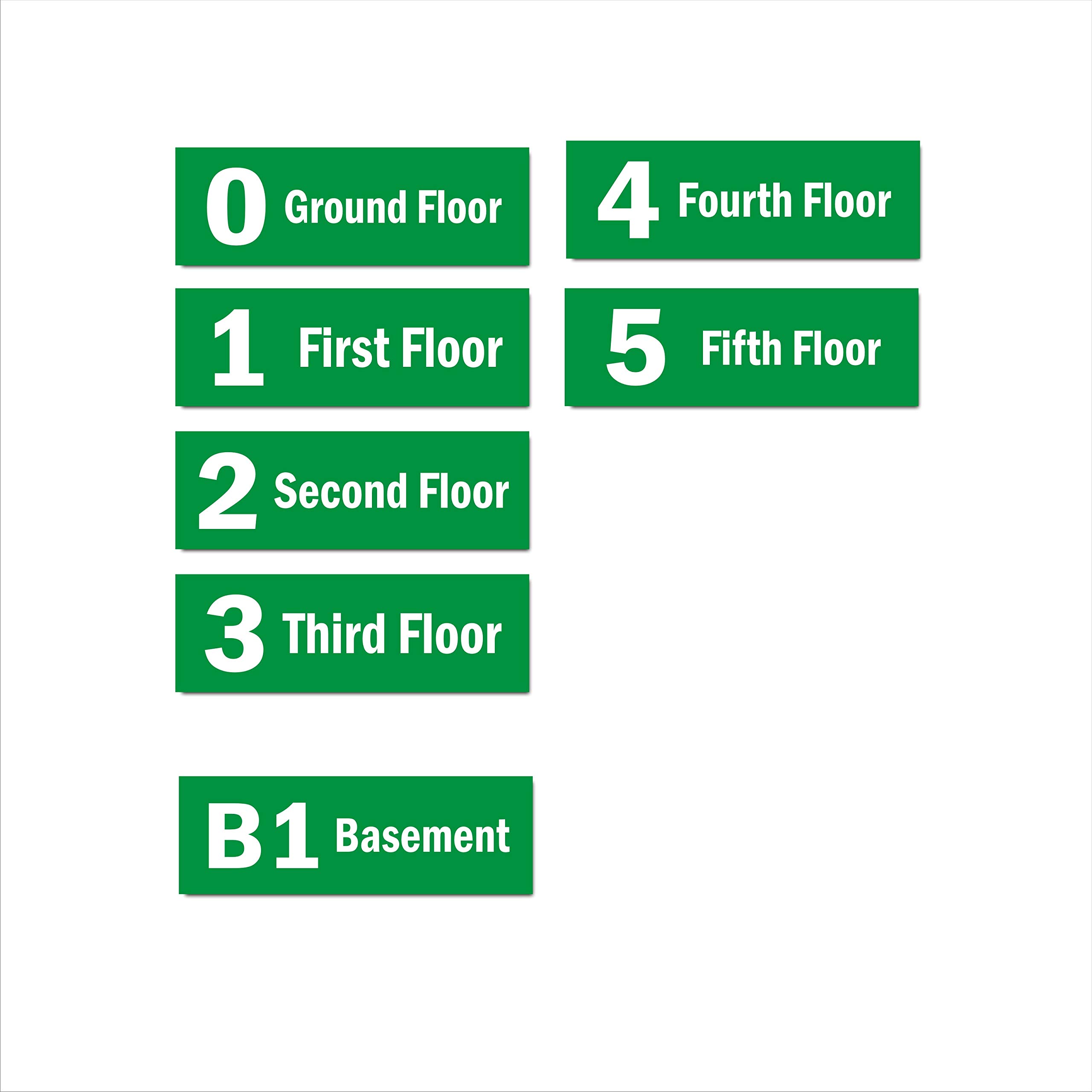 Buy Stairs Lifts Floors Sign Boards Display Stickers Green Color for