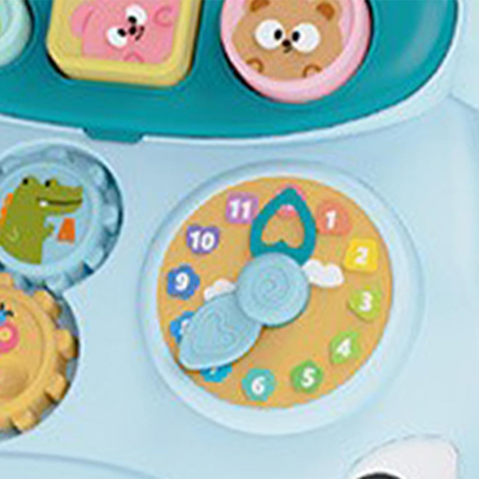 Giocattolo per Imparare a Camminare, Centro Attività per Bambini, Interattivo, Pannello di Gioco Educativo per La Prima Infanzia (6-12 Mesi), Ideale C, Blu, Taglia unica