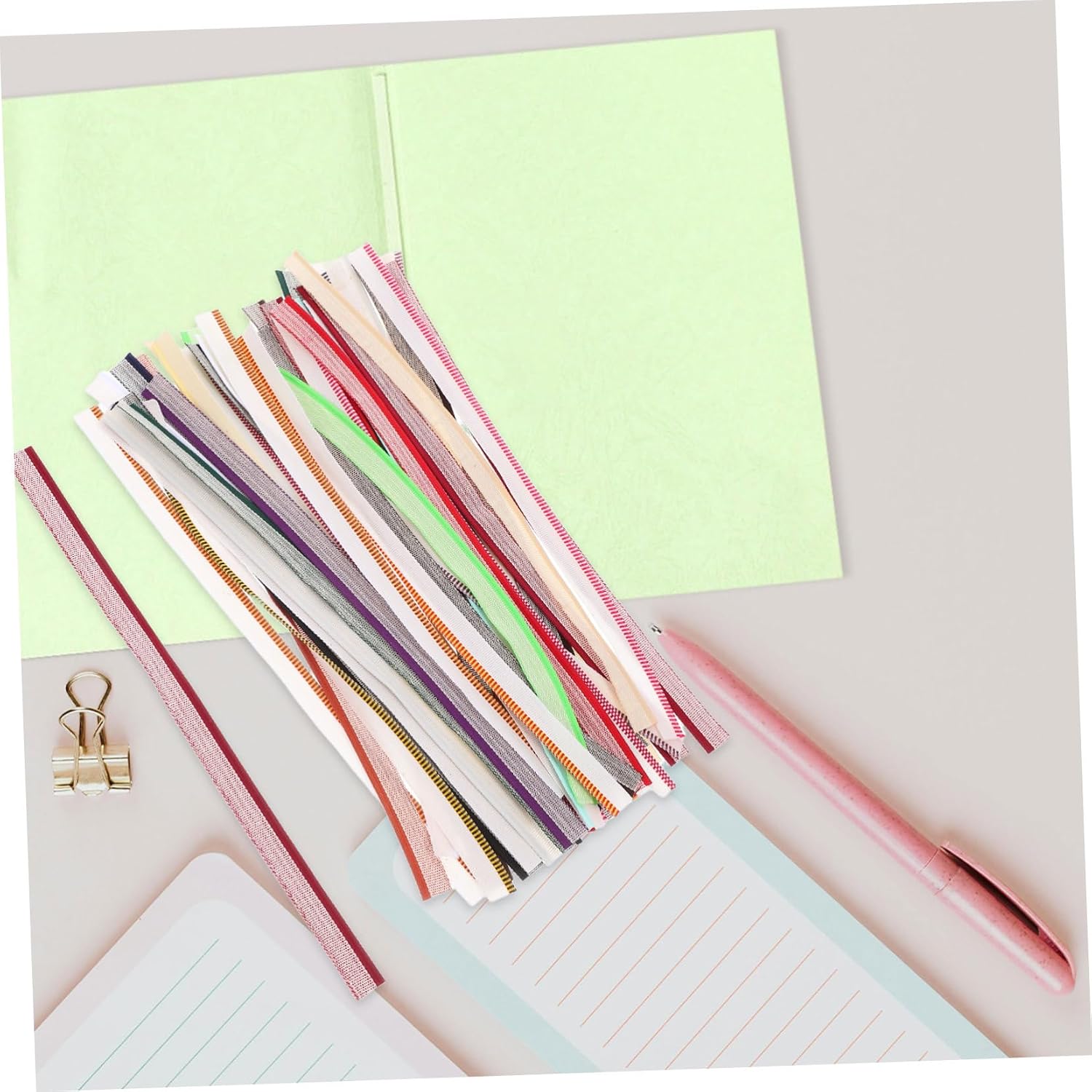 SEWACC 48pcs Bookbinding Kit Beginner Friendly Book Repair Tape Fabric Headbands for DIY Book Decoration Easy Adhesion Versatile Lengths