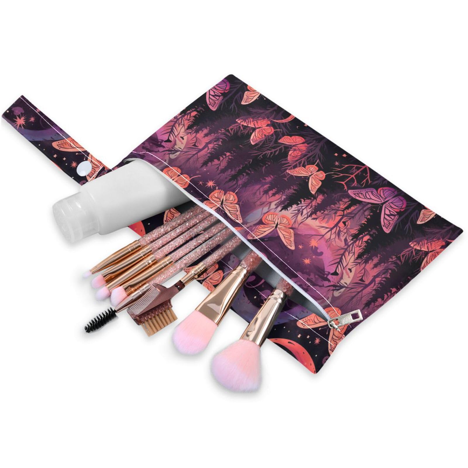 Coikll Wet Dry Bags for Cloth Diaper 2 Pack Waterproof Yoga Gym Bag for Swimsuit Wet Clothes Baby Items-?Butterfly Tree?