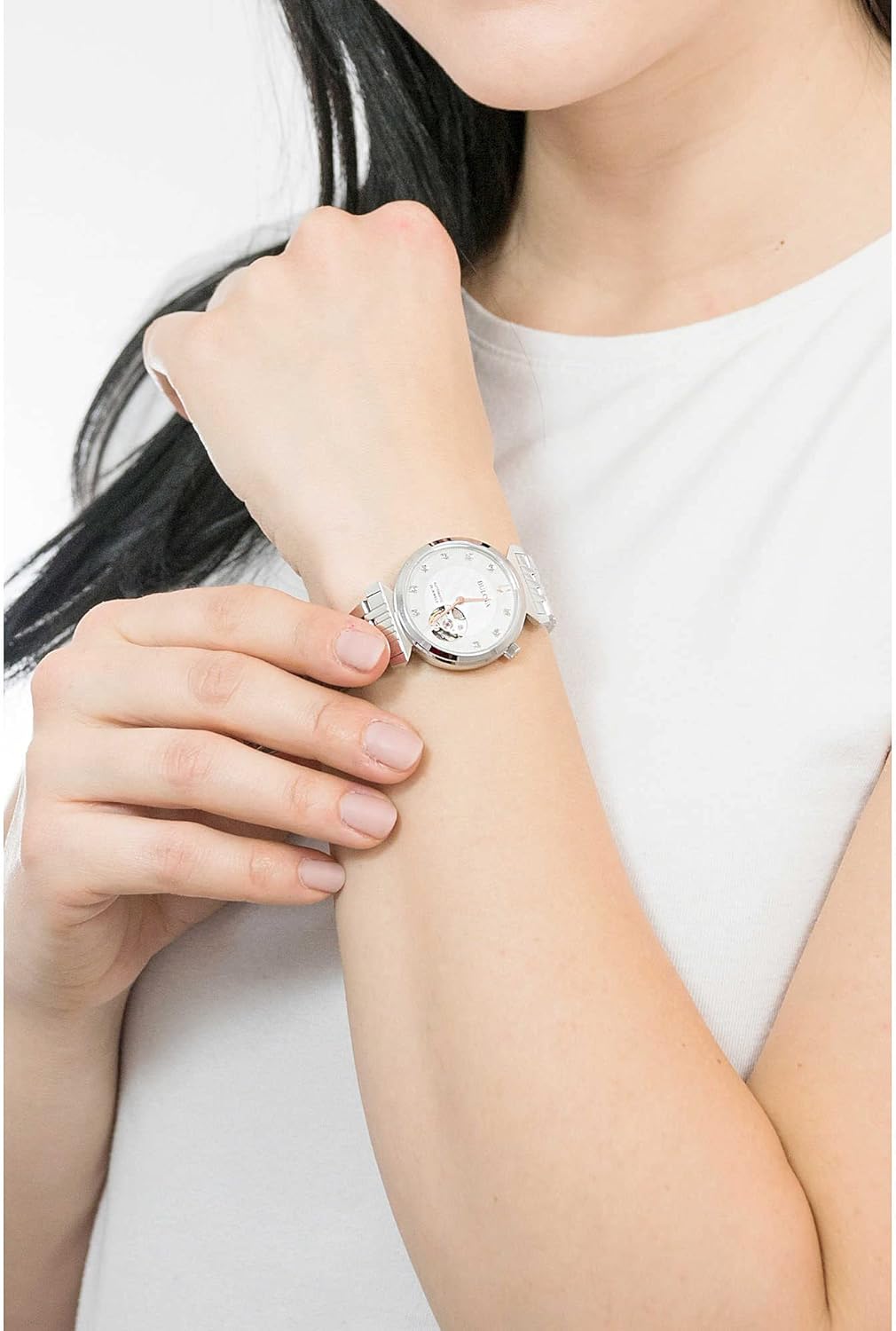 Orologio Bulova Donna Automatic modello Regatta madreperla e diamanti Ref. 96P222