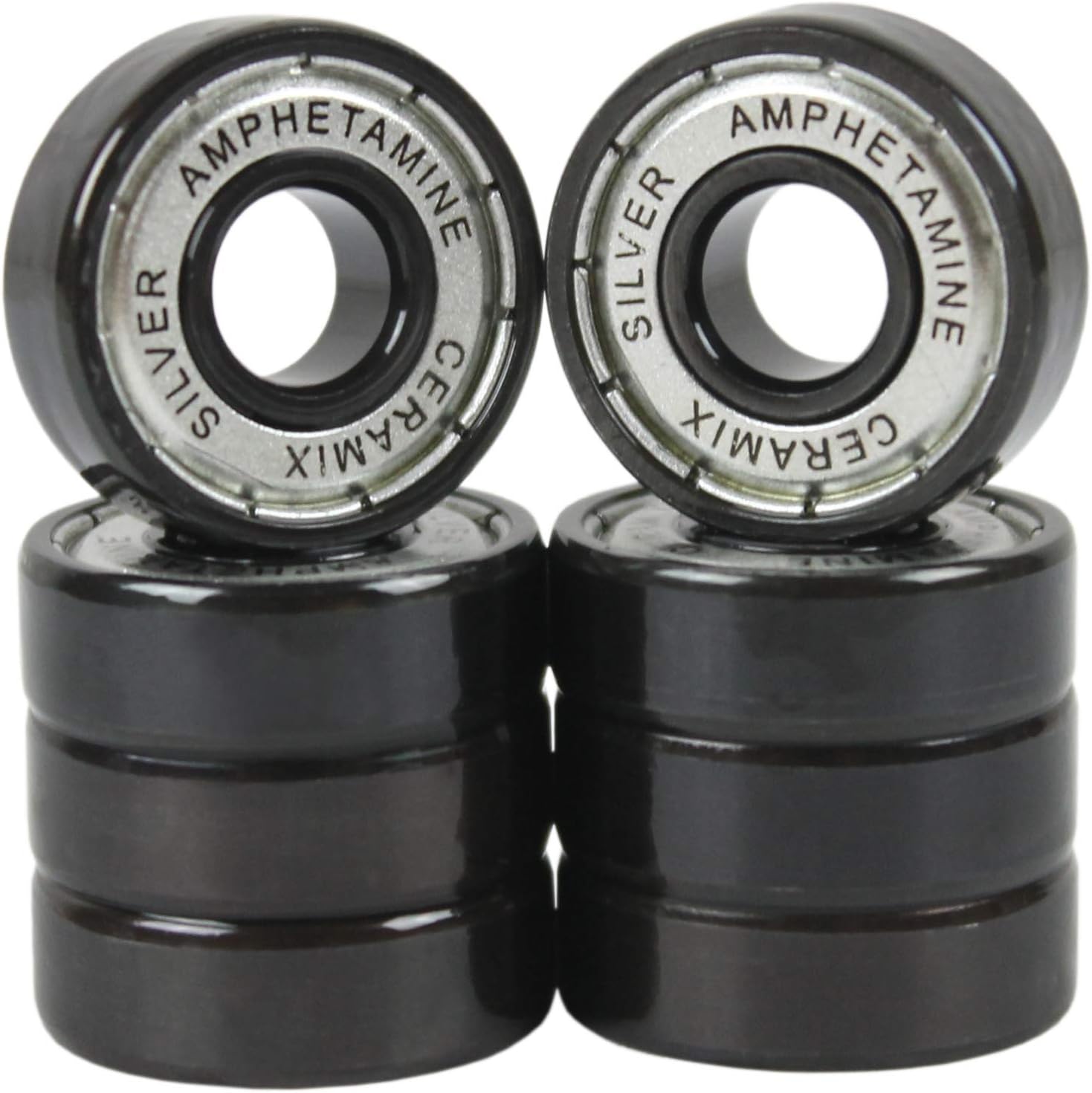Amphetamine Ceramic Longboard Bearings Silver Fast