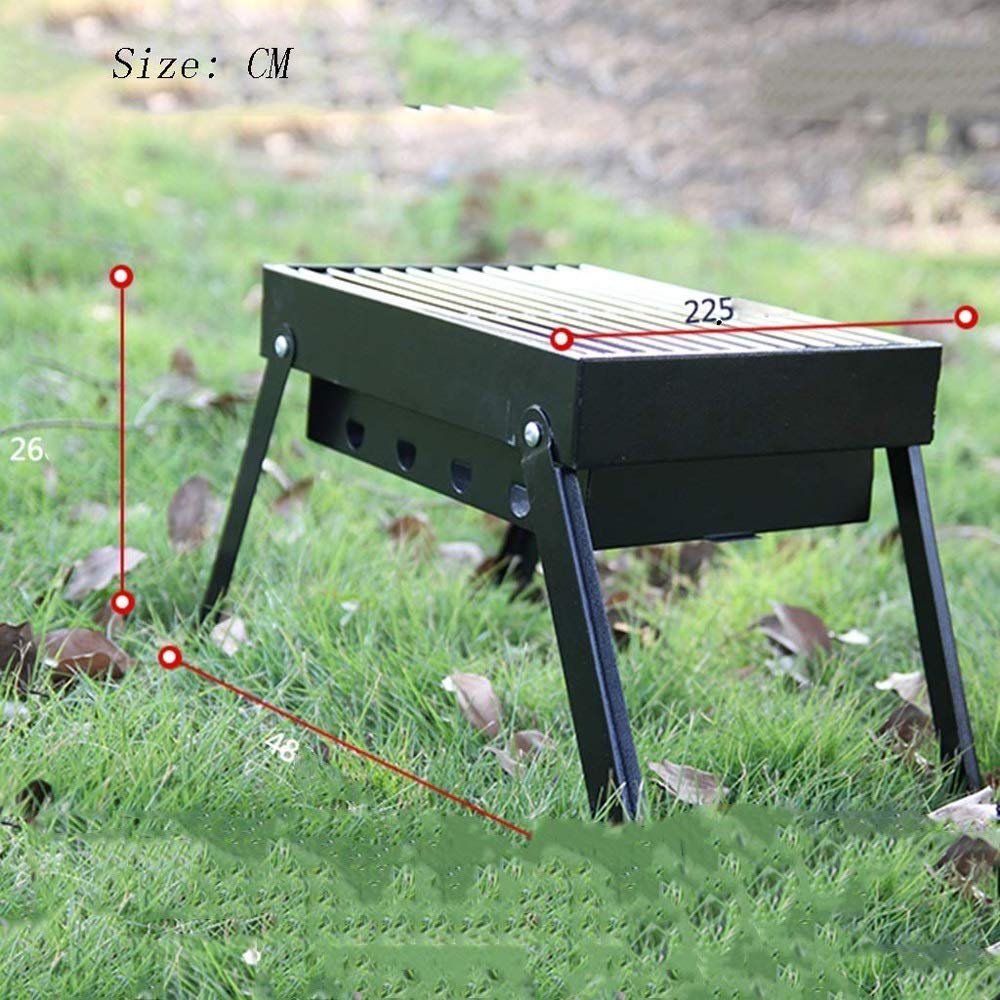 Supporto per barbecue, Griglia for barbecue Barbecue a carbone Strumenti for pieghevoli for cucinare all'aperto Campeggio Escursionismo Picnic Tailgating Zaino in spalla