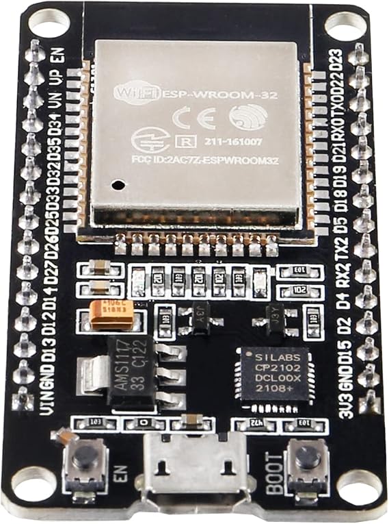Alinan 4pcs 30pin ESP32 ESP-32S WiFi Development Board NodeMCU ESP-WROOM-32 Microcontroller 2.4GHz Dual-Core WiFi Bluetooth Processor Integrated Chip CP2102