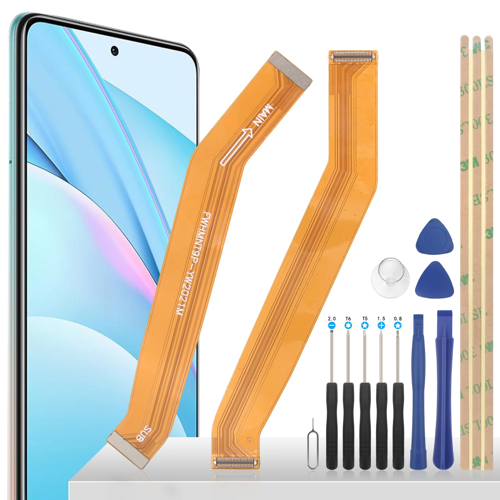Cavo Scheda Madre Per Xiaomi Mi 10T Lite 5G | Flat Flex Cable Con Strumenti - Foto 8