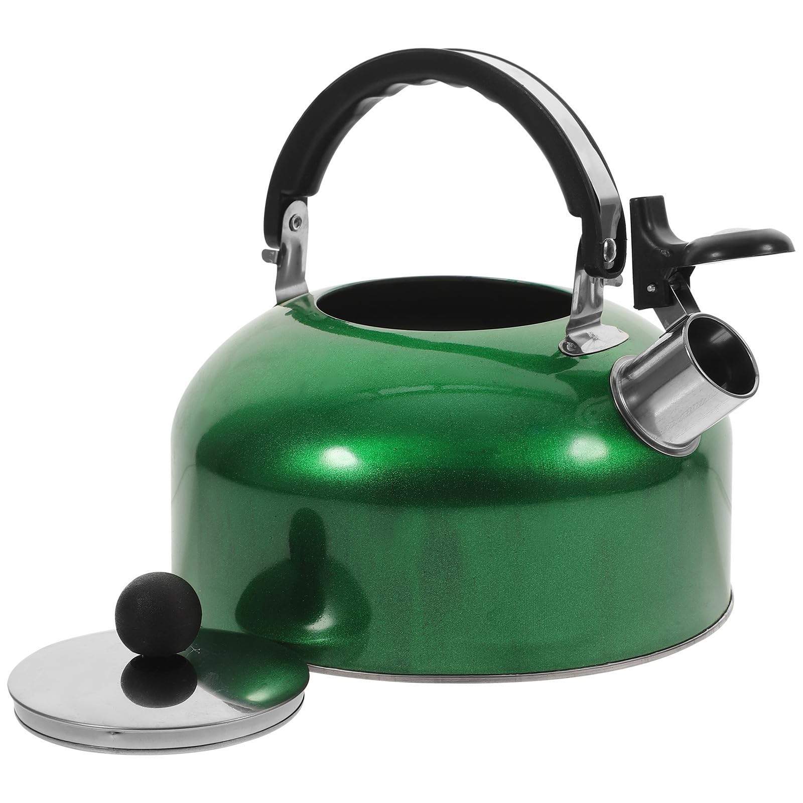 Tetera de acero inoxidable de 1,2l con acabado elegante apta para inducción
