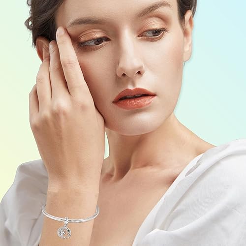 Vista 5 de NINGAN Colgante de plata de ley 925 con diseño de animales, elefante, perro, gato, tortuga, perro, unicornio para mujer