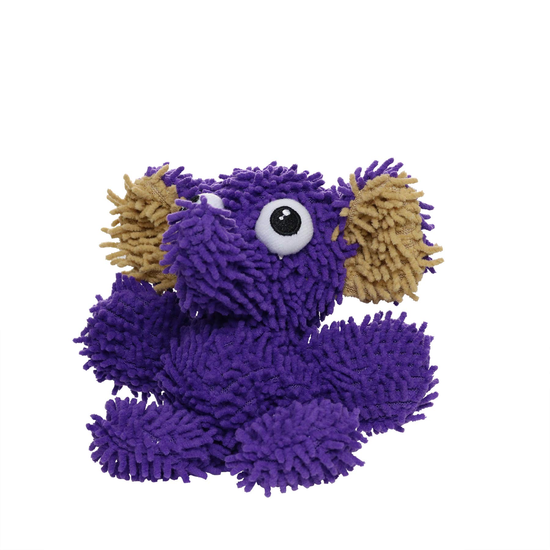 MIGHTY- Microfiber Ball Elephant– Made with Squeaker Balls and Minimal Stuffing. Strong & Tough. Interactive Play Dog Toy. Machine Washable & Floats. (Junior)