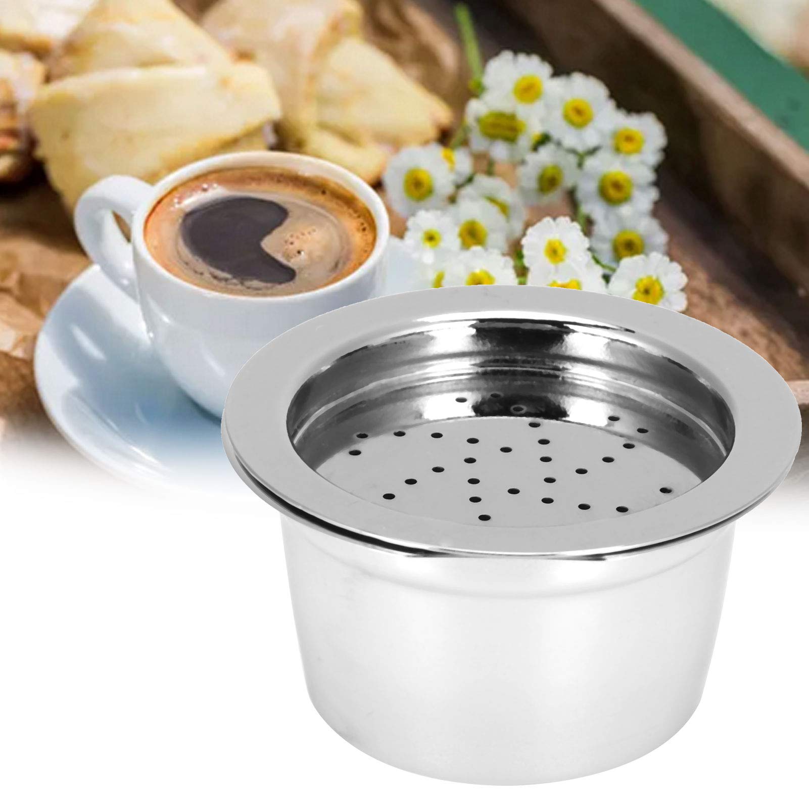 Cápsulas de café recargables reutilizables de acero inoxidable con cuchara, cepillo, cápsulas de café de repuesto para Kfee