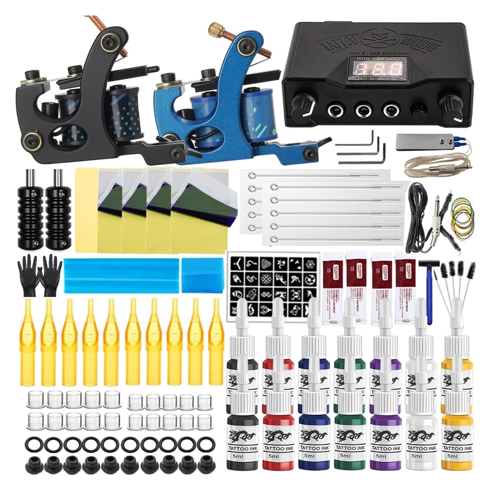 Amazon | プロフェッショナル コイル タトゥー マシン キット 10