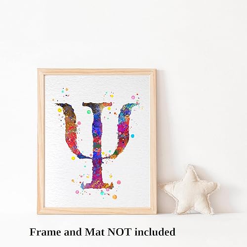 Miniatura 4 de Dignovel Studios 11X14 sin marco Psicología Símbolo Acuarela Arte Impresión Psiquiatría Psicoterapeuta Psicólogo Clínica Médica Decoración