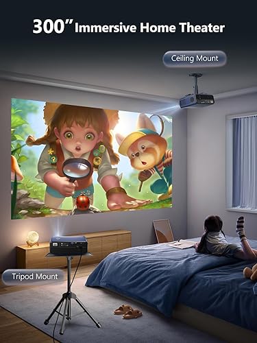 Miniatura 9 de Proyector inteligente 4K HDR con sistema operativo Android, audio DB, enfoque automático, WiFi Bluetooth de alto brillo de 2200ANSI, HDMI ARC, baja