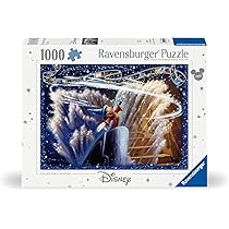 Ravensburger Puzzle 1000 Pezzi, Disney Fantasia – Puzzle Adulti +14 anni, 70 x 50 cm, Puzzle per Adulti Disney, Collezione 1000 Pezzi, Idee Regalo