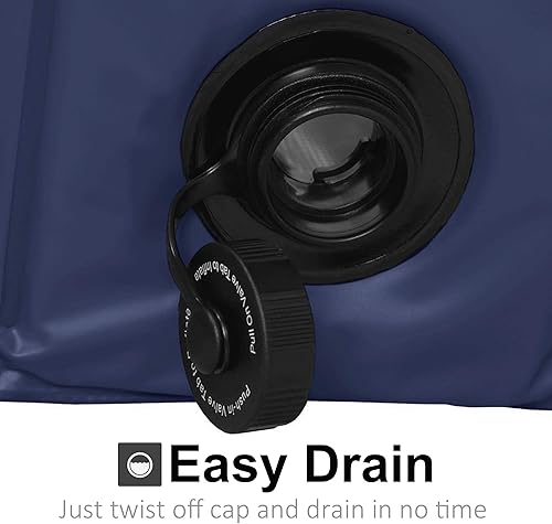 Miniatura 5 de KOPEKS Bañera para piscina al aire libre, portátil, plegable, ideal para mascotas, grande de 47 x 12 pulgadas, azul (piscina-azul-grande)