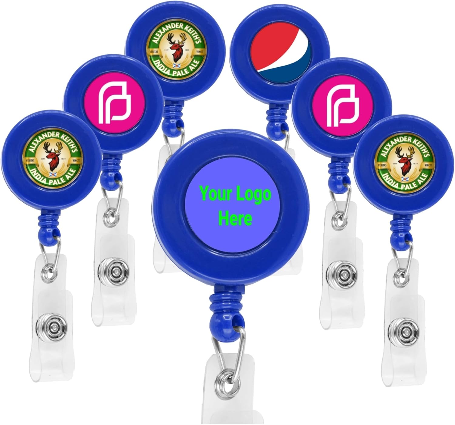 50 Pack Personalized ID Badge Holder, RN Key Card Name Tag