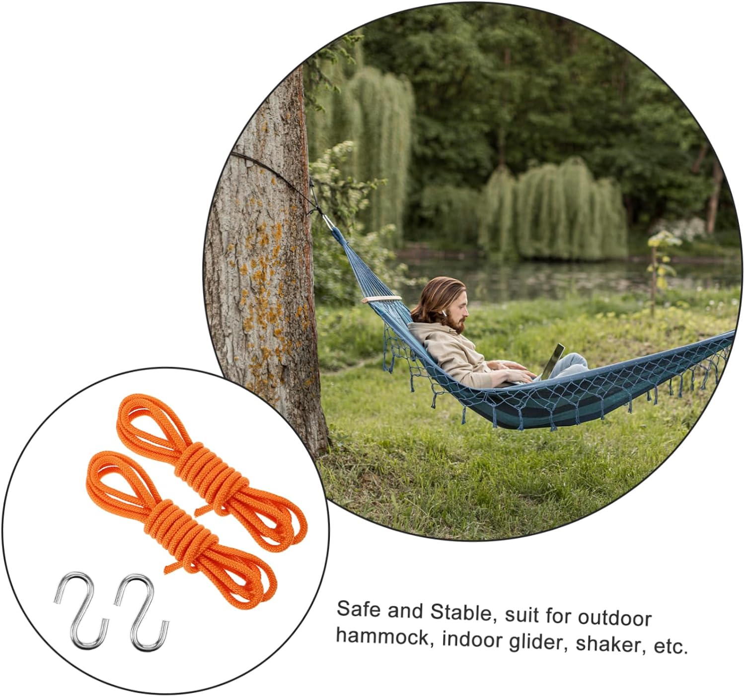 Hammock Straps Fixing Ropes Tree Straps for Hammock Quick Easy Installation