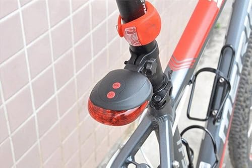 Miniatura 4 de 5 LED + 2 Láser Bicicleta Bicicleta Luz Trasera Intermitente Seguridad Advertencia Lámpara Noche