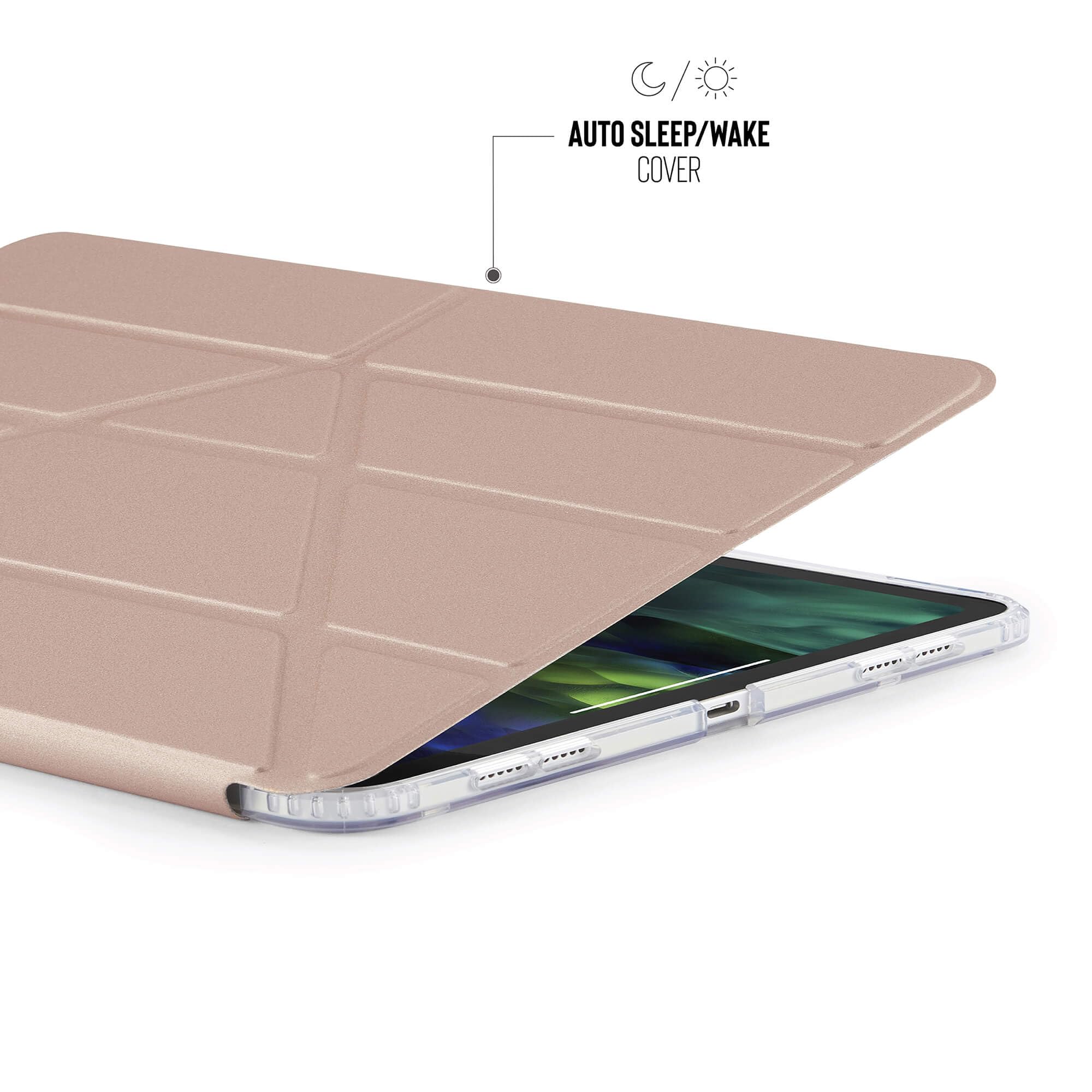Pipetto Origami No1 27,7 cm [10.9] Custodia a libro Rose Gold (Pipetto iPad Air 10.9 Metallic Origam)