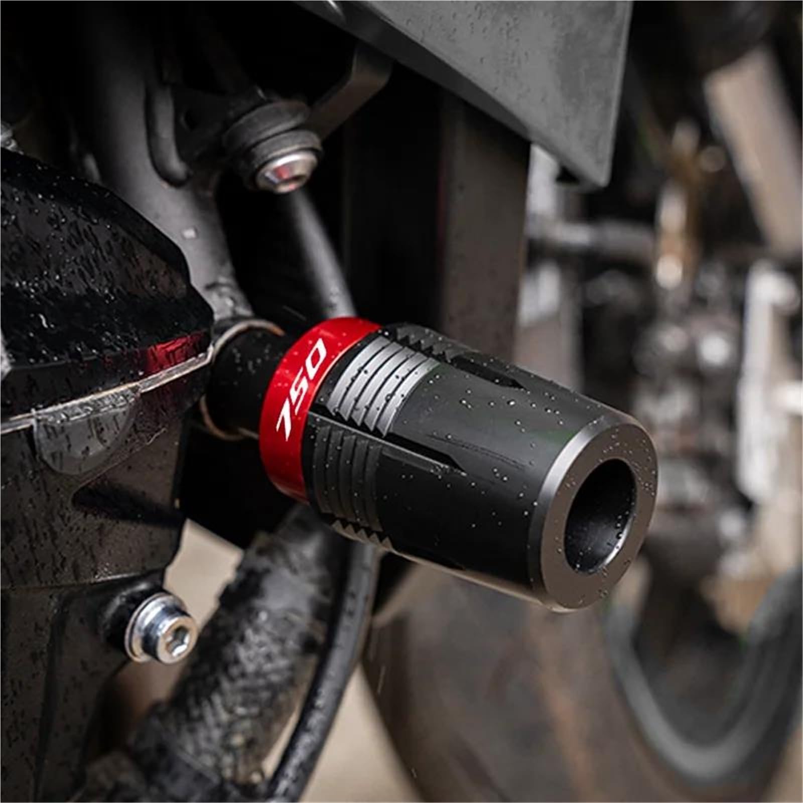 Tamponi Paratelaio Per Moto Per CB750 Hornet 750 CB 2025 Moto Scarico Paratelaio Ruota Forcella Slider Asse Crash Caduta Protezione(Front-Red)