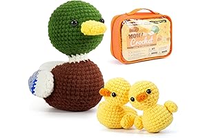 RexRitch Deluxe Beginner Crochet Animal Kit for Kids and Adults with Step-by-Step Video Tutorials