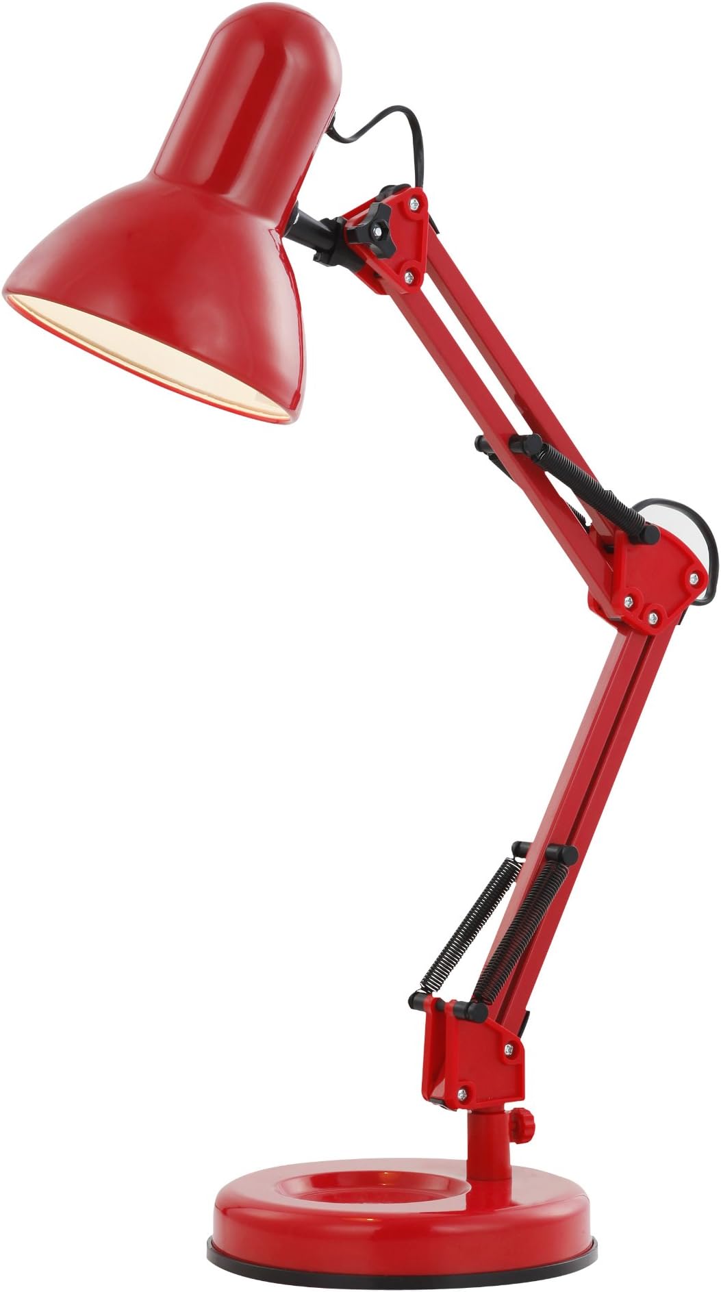 GLOBO E27 Famous Red Desk Table Lamp [Energy Class A++]