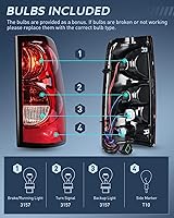 Vista 20 de Nilight Conjunto de luz trasera compatible con Chevy Silverado 1500 1500HD 2500 2500HD 2500 2500HD 3500 2007 Chevrolet Classic OE Style lámpara Lado
