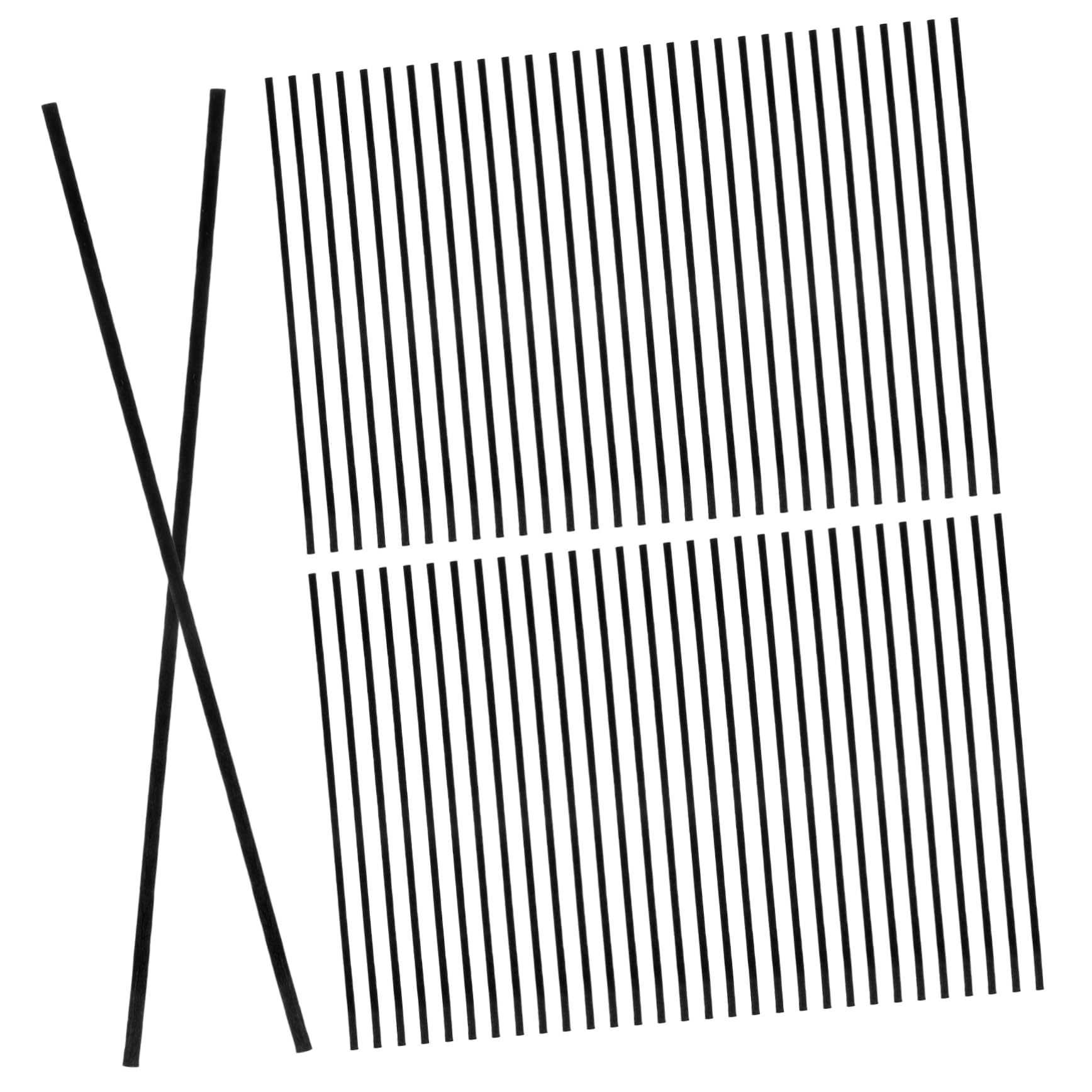 ARTIBETTER 100pcs Fiber Diffuser Sticks Black Sticks for Scent Diffuser Refill Optimal Fragrance Dispersal for Home and Relaxation