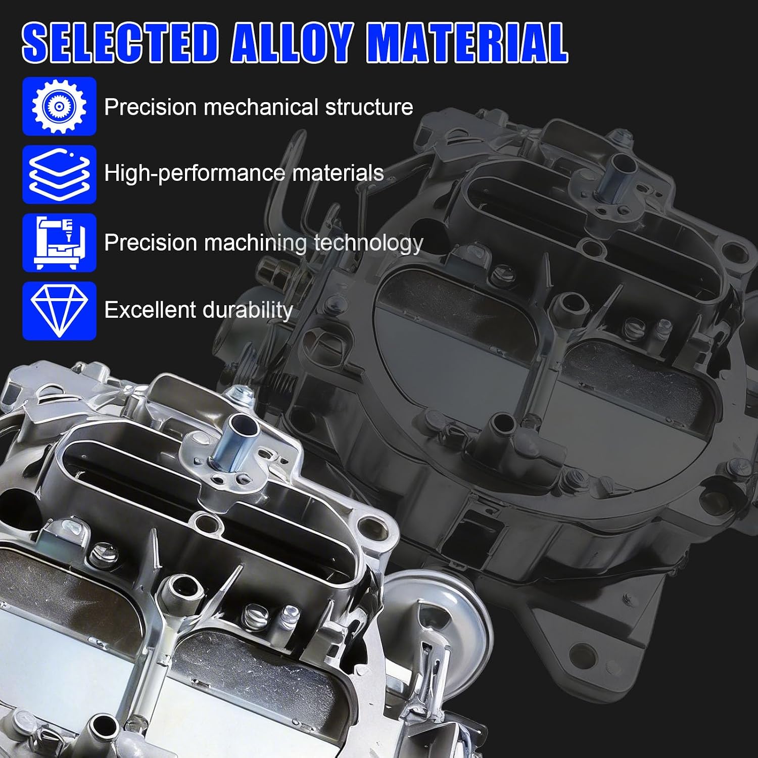 4 Barrel Carburetor 1901R 4-BBL 4MV 750 CFM, For Chevy 1966-1973 327 350 427 Engines Trucks & Cars, For Corvettes 1975-1979 Replace# 7026202 7026203