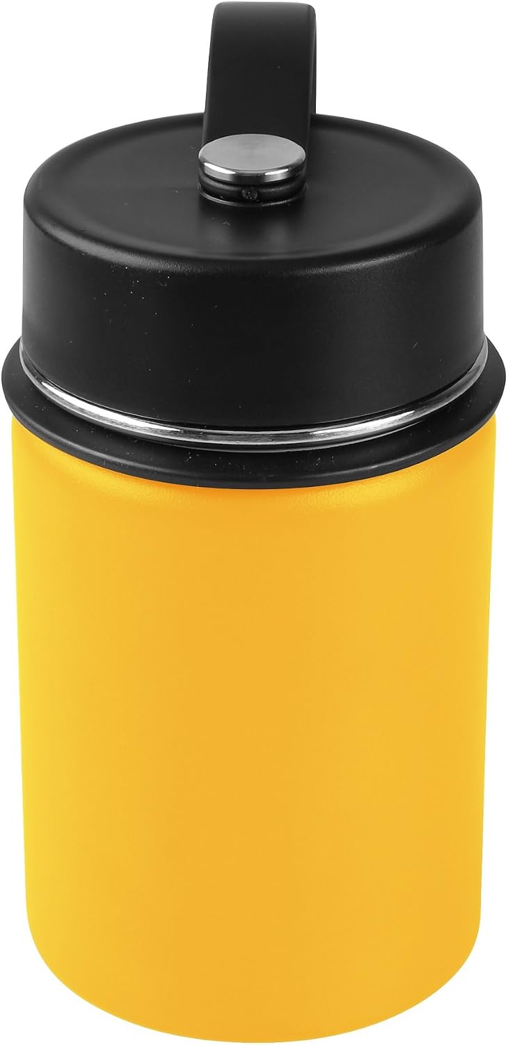 Tahoe Trails 12 oz Double Wall Vacuum Insulated Stainless Steel Water Bottle, Mango