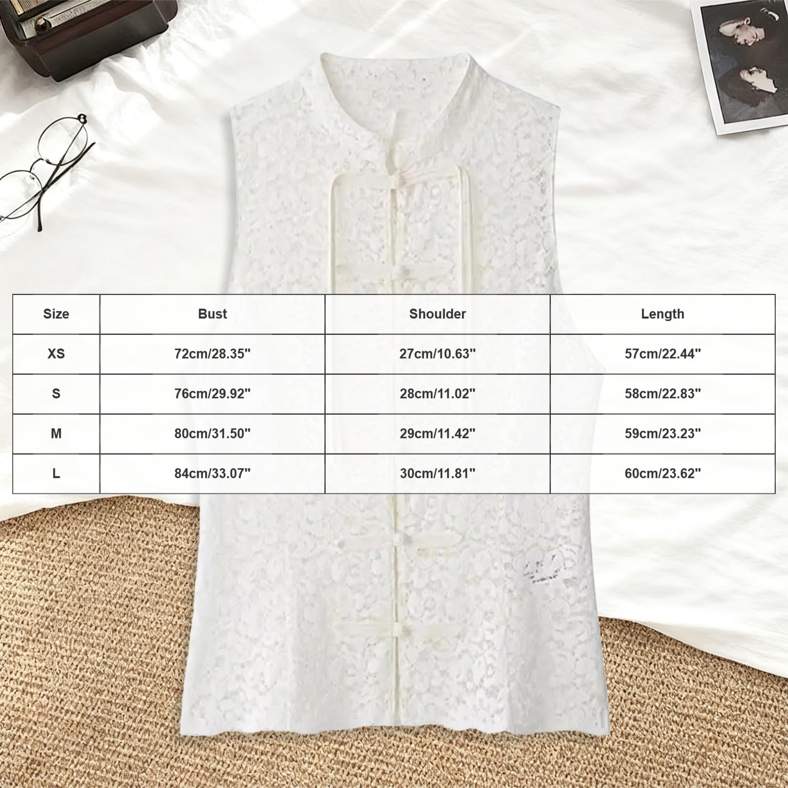Camiseta Tirantes Liso para Mujer, sin Mangas, con Detalle de Botones, Elegante Top Verano para Calle. Camiseta Hombros Descubiertos