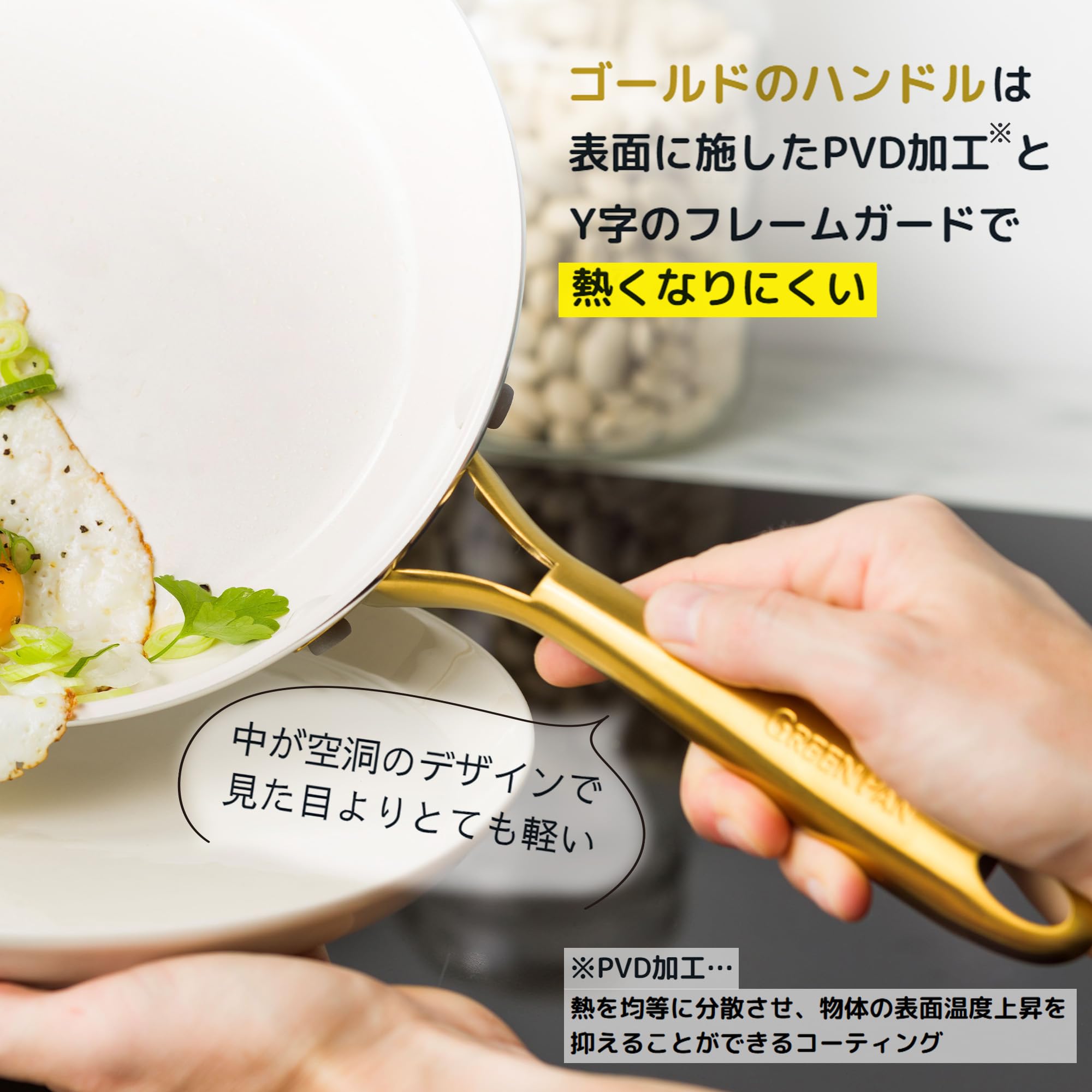 Amazon｜グリーンパン GREENPAN 玉子焼き器 エッグパン 14.3x18cm IH