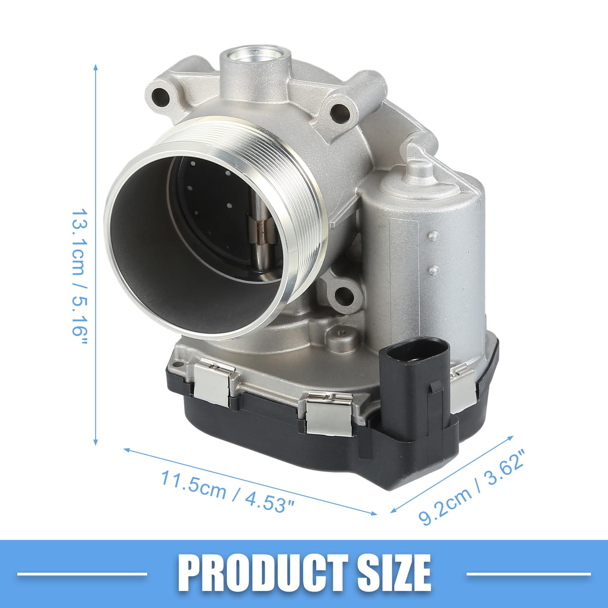 A ABSOPRO Cuerpo de Aceleración Electrónico No.06F133062A/06F133062Q Ensamblaje del Cuerpo del Acelerador del Motor para Vw Passat 2006-2010 2.0L para A4 2005-2012 Aluminio