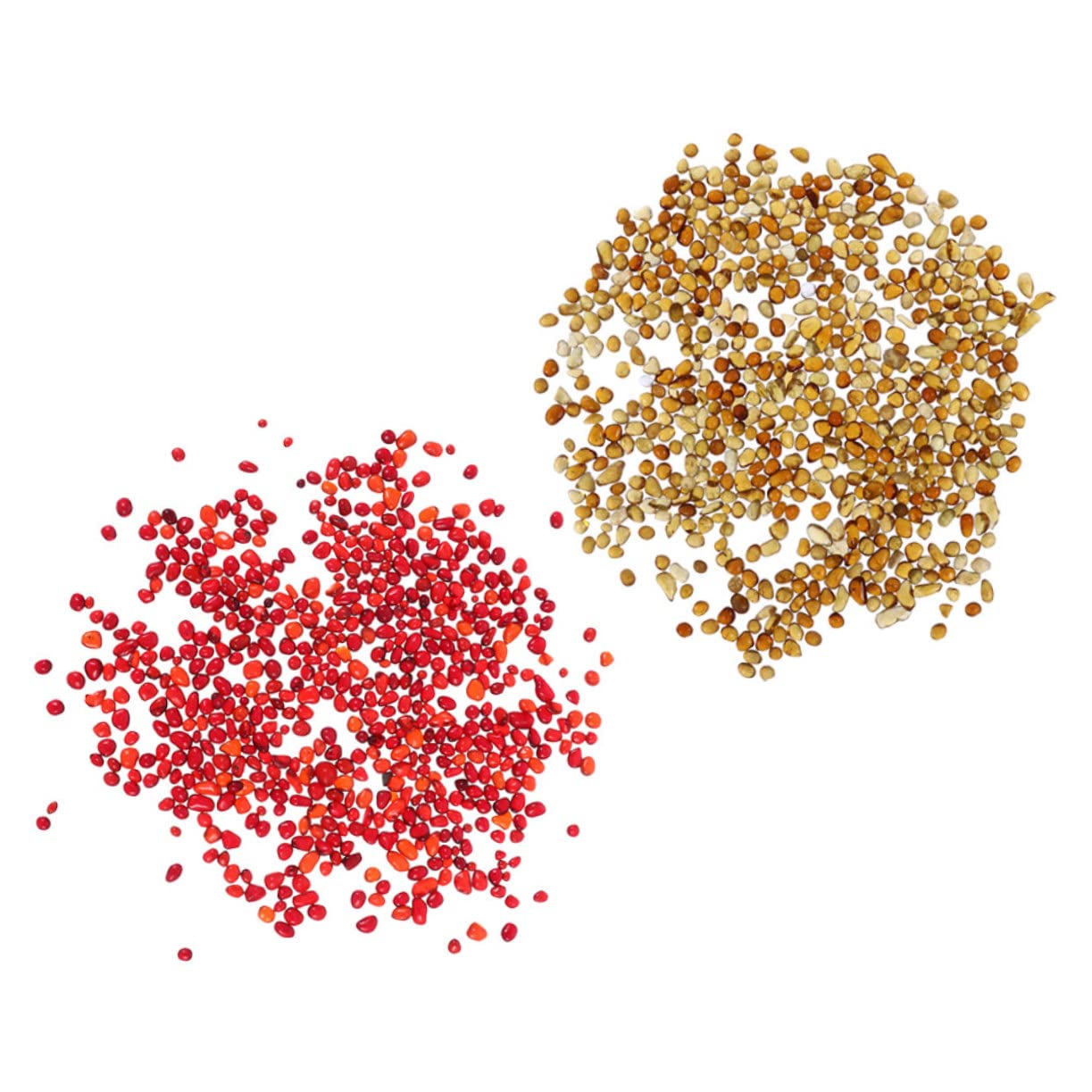 2Sets Aquarium Gravel for Fish Tank Decor Pebbles Natural Rainflower for Aquascaping Indoor Plants