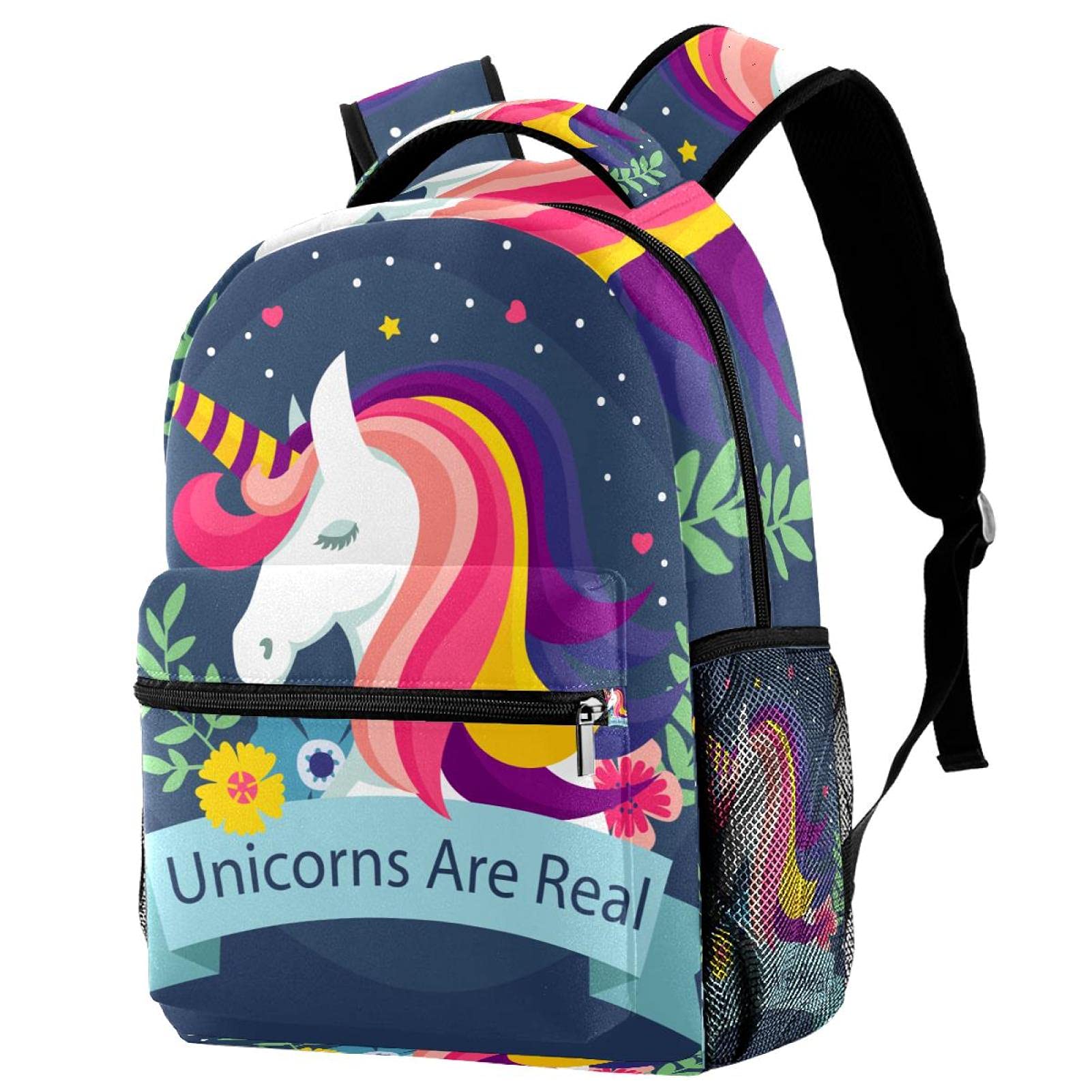 Sac d'école licorne magique multicolore pour élève de 40 cm - 7