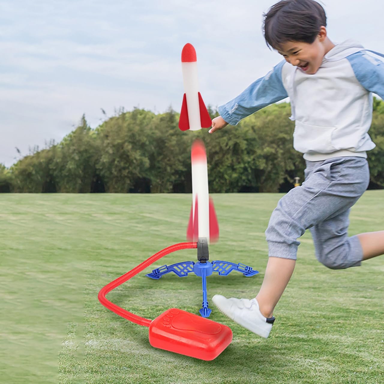 Toddmomy 6-Pack Foam Rocket Refills - Compatible with Foot Operated Rocket Launchers for Kids Outdoor Backyard Play