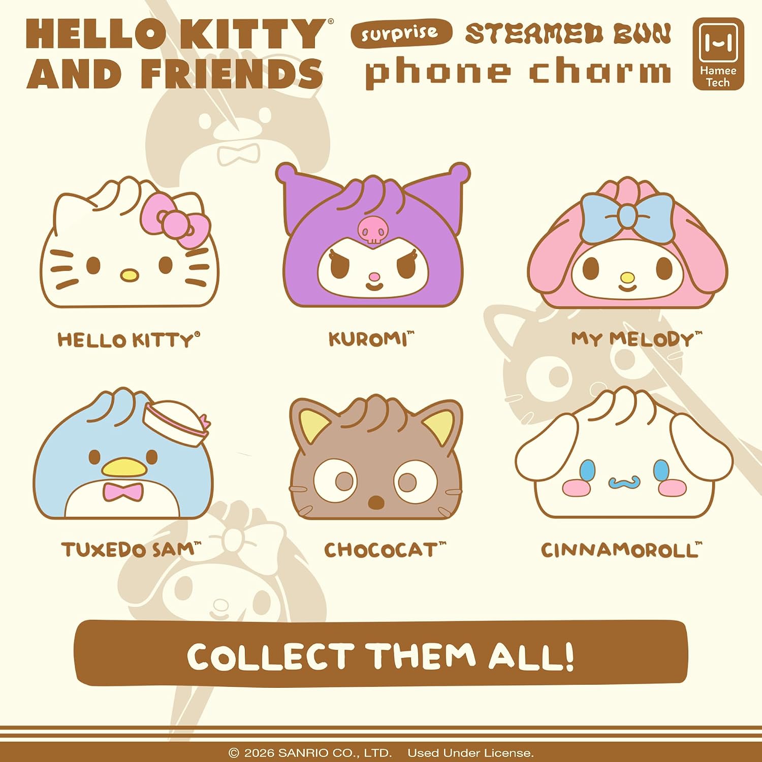 iFace Hello Kitty And Friends Blind Box Surprise Enamel Phone Charm - Cute Decorative Charm for Cell Phone Camera Keys AirPods