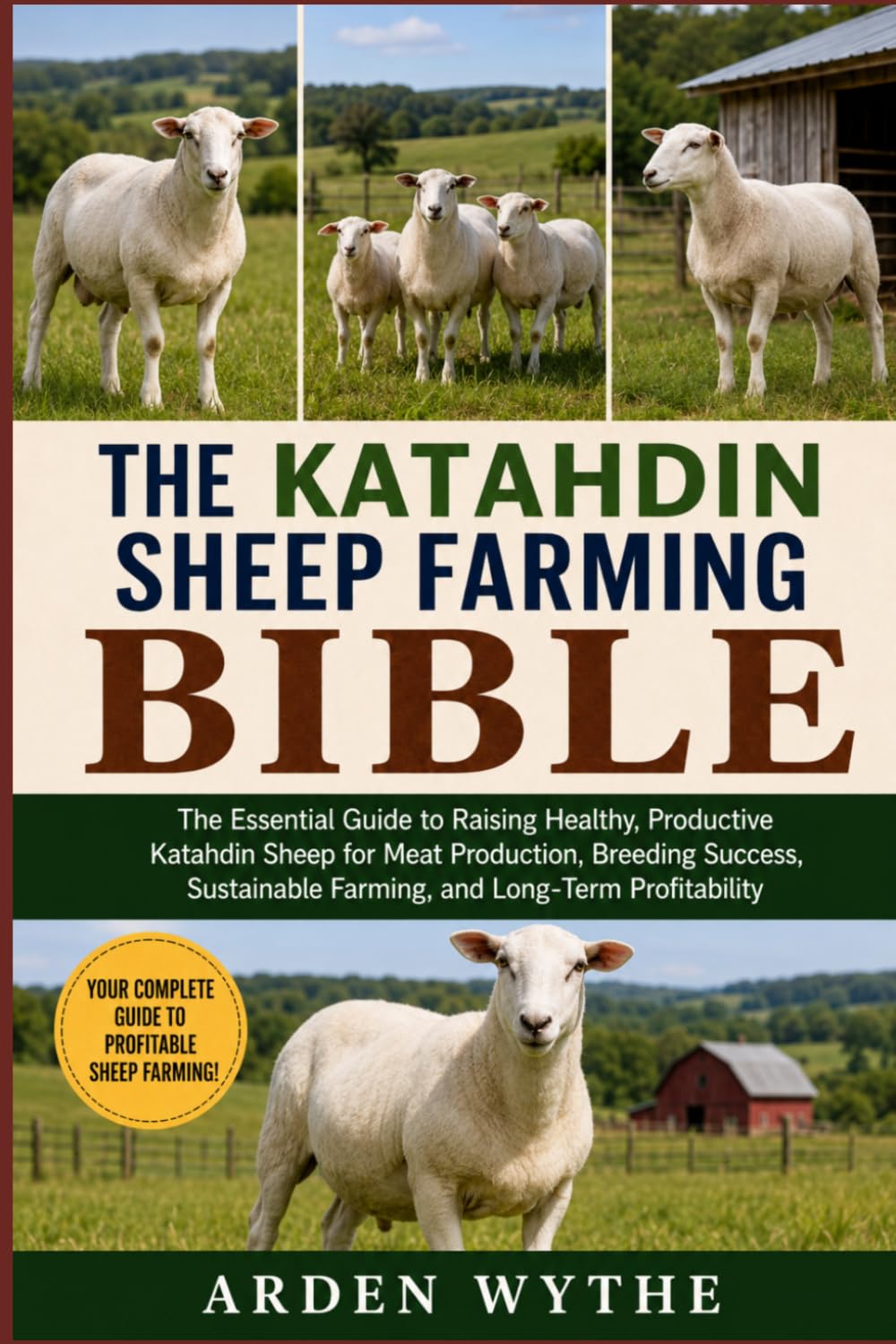 THE KATAHDIN SHEEP FARMING BIBLE: The Essential Guide to Raising Healthy, Productive Katahdin Sheep for Meat Production, Breeding Success, Sustainable Farming, and Long-Term Profitability