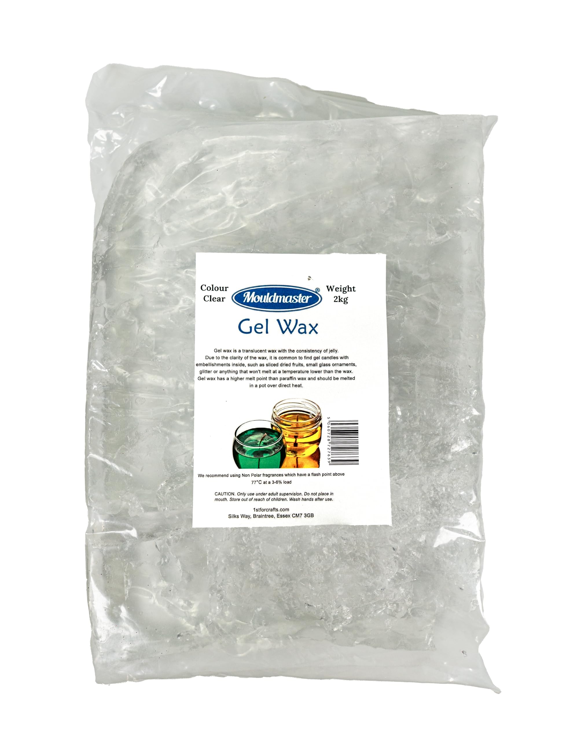 Mouldmaster 2 Kg Candle Making Gel Wax Clear