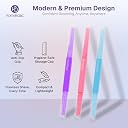 HomeBasic Face Razor for Women, Pack of 3 | Dual Blade Eyebrow Razor for Women & Facial Hair Remover | Reusable Stainless Steel Dermaplaning Tool for Upper Lip, Chin, Forehead & Peach Fuzz gallery image