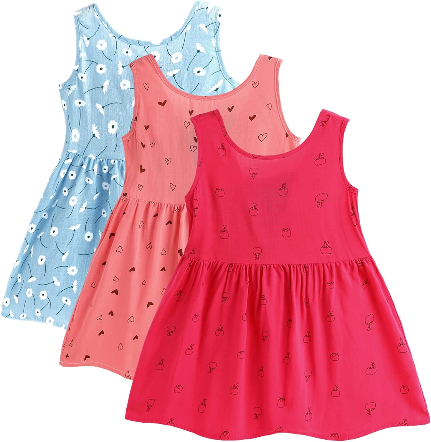 Robe Fille Nutmeg 10-11 Ans Rouge Coton Sans Manches - Occasion Parfait état