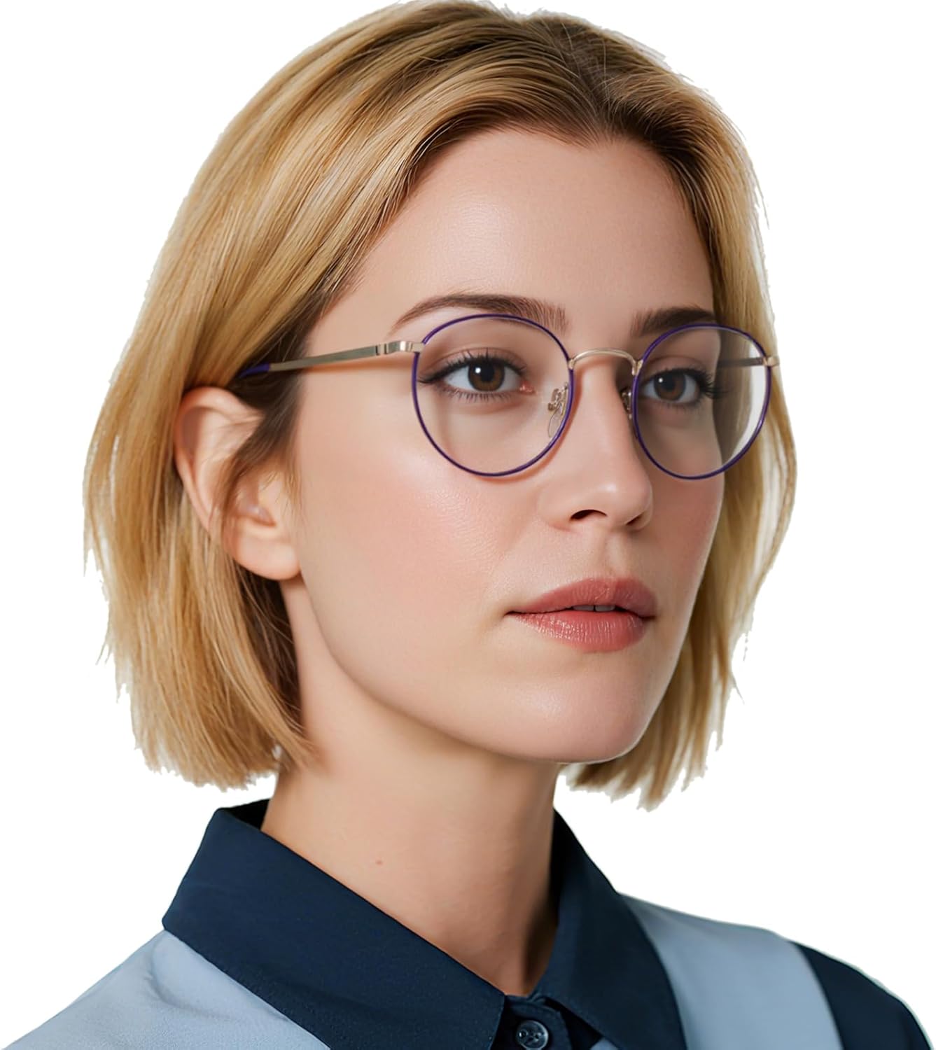 OCCI CHIARI Round Reading Glasses for Small Face Narrow Lightweight Readers - Image 7