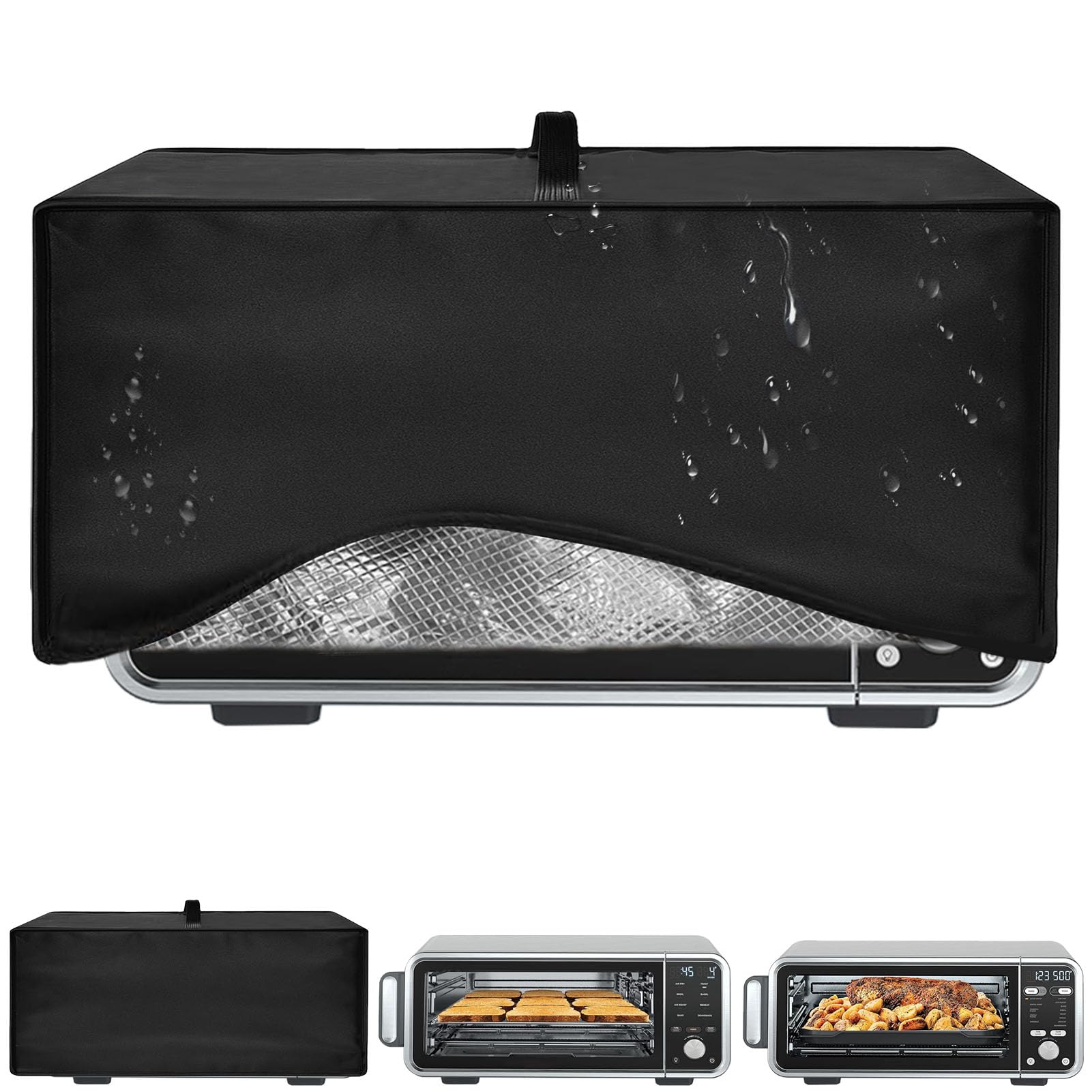 Toaster Oven Air Fryer Cover, 20.5"*15.75"*8.27", Heat-Resistant Waterproof Dust-proof Kitchen Appliance Covers Compatible with Ninja Foodi SP101 SP201 SP301
