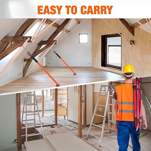 Miniatura 7 de Gatos de gabinete, poste de soporte ajustable, herramienta de tercera mano, se extiende de 35-63 pulgadas (90-160cm), capacidad de 150 libras  Todo